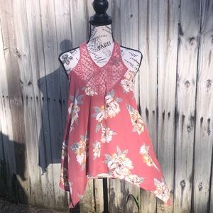 Floral sleeveless top
